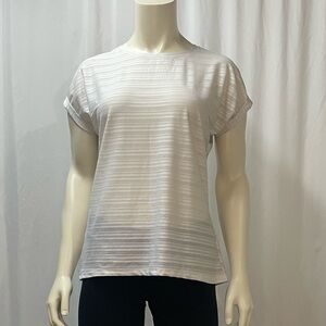 Joe fresh white mesh top, size XS